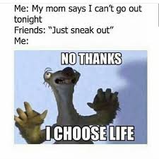Me My Mom Says I Can T Go Out Tonight Meme Ahseeit