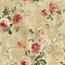 What a change from our first unfortunate visit. Seabrook Charleston Floral Antique Rose Wallpaper Decoratorsbest