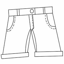 Free coloring pages for kids print or download this picture or browse other pages for kids. Denim Shorts Coloring Page Free Printable For Kids