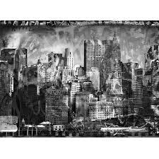 Black And White Graffiti Wall Art Graffiti City Wall Panel Photo Wall Art Black And White Wall Art Graffiti