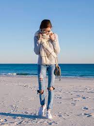 Winter At The Beach Fashion Blogger Lcb Style Cold Beach Outfit Winter Beach Outfit Fall Beach Outfits