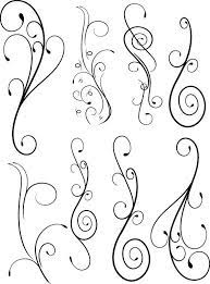 Brush Fioriture Caligraphie Idees De Tatouages Motifs De Broderie
