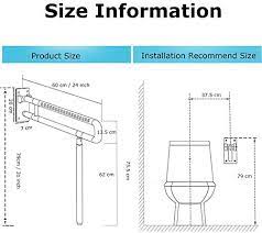 With a grab bar, the job is still tedious, but far easier than without a grab bar. Meetwarm Handicap Rails Foldable Toilet Grab Bar Handles Bathroom Seat Support Bars Flip Up Grab Arm Hand Grips Safety Handrails For Elderly Disabled Pregnant Anti Slip Shower Assist Aid Amazon Ae Health