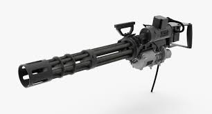 M134 Minigun Clean 3d Model Ad Minigun Model Clean 3d Model Real Model Model