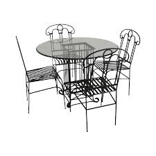 09 list list price $184.63 $ 184. Wrought Iron Dining Table And 4 Chairs Set Chairish