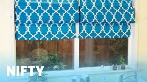 Draw a line at the same distance from the window on the lower window bay. Diy Faux Roman Shades Youtube