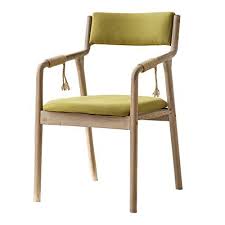 Linen Fabric Dining Chairs With Armrest Solid Wood Vintage Armchair Comfortable Backrest And Uphols Solid Wood Dining Chairs Dining Chairs Fabric Dining Chairs