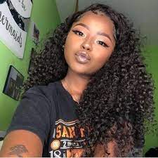 These come in different colors as well as styles such as curly, wavy or straight ones. Black Lace Frontal Wigs Curly Half Wigs Outre Davidwigs Brazilian Lace Front Wigs Wig Hairstyles Curly Hair Styles Naturally