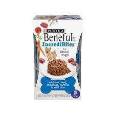 Purina Beneful Incredibites Small Dogs Wet Dog Food With Real Beef Tomatoes Carrots Wild Rice 3oz 3ct Pack Dog Food Recipes Wet Dog Food Beneful Dog Food