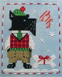 It S Duncan 4 In The Brooke S Books Advent Animals Cross Stitch Freebies Collection By Brooke Nolan Cross Stitch Animals Cross Stitch Cross Stitch Embroidery