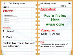 Schwann recognized the cell as the basic unit of animal structure. 1 29 15 Starter 1 20 Cell Theory Notes Practice 1 Animal 2 Plant Explain How These Two Cells Are Different Exit Summarize The Main Topics Ppt Download