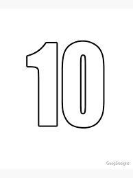 10 number number football Poster