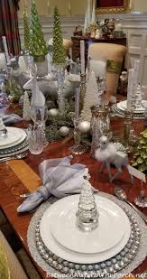Elegant round table christmas decorations. Green White Silver And Crystal For An Elegant Table Setting Christmas Tablescapes Elegant Elegant Table Settings Christmas Table Settings