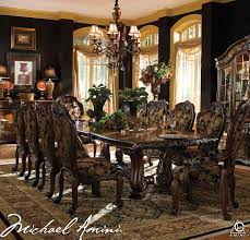 Aico by michael amini the sovereign soft mink 5pc king size bedroom set. Aico Furniture Ideas Home Interior Design Ideas Classic Dining Room Regency Dining Room Rectangular Dining Room Set