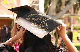 Another Cute Grad Cap Done For A Csulb Grad Csulbgammaphi Csulongbeach Keep Setting Those Goals Brushlettering Brushtype Cute Grad Caps Grad Cap Grad