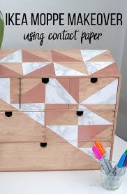 Ikea Moppe Makeover Using Contact Paper Ikea Furniture Makeover Bedroom Makeover Diy Ikea Diy