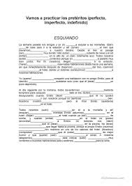 Preta C Rito Perfecto Imperfecto E Indefinido Preterito Perfecto Ensenando A Escribir Ejercicios Para Aprender Espanol