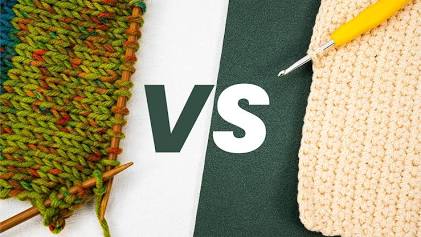 Knitting utilizes two needles to hold open loops, while crochet uses a single hook to secure one stitch at a time., AI generated
