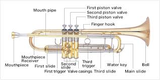 the structure of the trumpet learn the parts of the trumpet