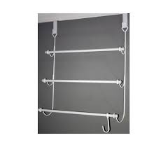 This mdesign towel rack has a vertical layout that holds six rolled towels and mounts to any wall this tiered towel rack from franklin brass is a convenient storage solution that hangs directly over. 3 Tier Over The Door Towel Rack Dorm Organizer For College Students