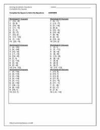 Express each of the perfect squares as the square of a binomial. Answers To All Complete The Square Worksheets