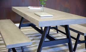 Where can i buy patio furniture for free? Container Door Ltd Concrete Dining Table