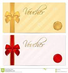 Voucher Gift Certificate Coupon Template Bow Gift Certificate Template Coupon Template Gift Voucher Design