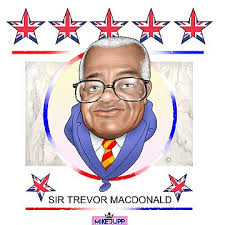Sir Trevor MacDonald" Sticker for Sale by MikeJupp