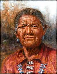 Two Troy Denton Native American Portrait Paintings