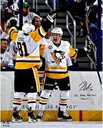 Jake Guentzel Penguins Autographed 16x20 Game 3 Hat Trick Photo Insc Fanatics Multi Jake Guentzel Pittsburgh Sports Pittsburgh Penguins