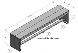 To build a garden bench similar to the one featured on instructables you're going to need. Wooden Bench Construction Plans For Woodworking With Scaffolding Planks