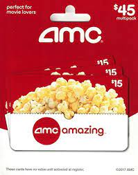 Spend a day with hollywood's finest while spending less on movie tickets for animated or action flicks. Amazon Com Amc Theatre Gift Cards Multipack Of 3 15 Gift Cards