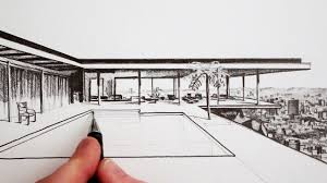 White house exterior, dutch colonial with black sunroom addition, back patio design, back porch design by jean stoffer design, contractor: How To Draw A Modern House Time Lapse Youtube