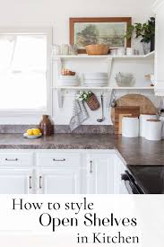 How To Decorate Kitchen Shelves