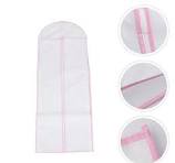 LOLIPPYY Dustproof Cover Pink Non-woven for Formal Dress 1Set 70.9*23.6in