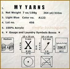 how to read yarn labels easy knitting
