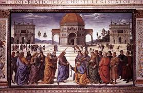 Cristo Entregando As Chaves A Sao Pedro 1481 82 Pietro Perugino Capela Sistina Vaticano Entre Seus Afrescos Renaissance Art Renaissance Paintings Art