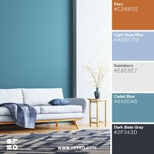 The clear, cheerful colors of the 50's exhibited a new american outlook. Cerulean Hues Read On Further To Find More Images Of Color Palettes For Modern Home Interi Interior Design Color Schemes Color Combinations Home House Colors