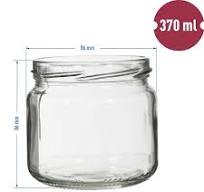 370 ml twist off jar with coloured lid fi 82/6 -6pcs