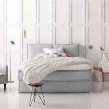 Untergestell aus holz, komplett mit stoff oder leder bezogen; Boxspringbetten Betten Mit Hohem Schlafkomfort Living At Home