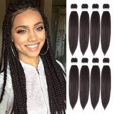 8 Packs Ez Braid Professional 20 Pre Stretched Braiding Hair Synthetic Hair Extensions For Braids Itch Free Perm Yaki Stra Braided Hairstyles Hairstyle Braids