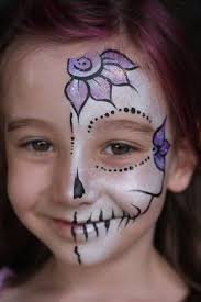 Halbes Gesicht Halloween Schminken Kinder Halloween Schminken Kinder Skelett Kinderschminken Halloween