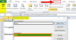 How To Spell Check In Excel Examples Shortcut
