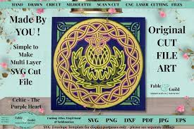 Download 3d Layered Mandala Scottish Celtic Knot Scotland Thistle Svg 1226280 Cut Files Design Bundles