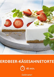 Erdbeer Kasesahnetorte Rezept Kuchen Ohne Backen Kase Sahne Torte Kuchen Und Torten