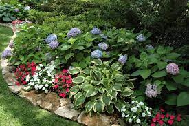 Beautiful Flower Bed Edging Convention Other Metro Traditional Landscape Decorating Ideas With And Hydrangeas Shade Garden Shade Plants Landscaping With Rocks