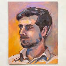 Street Composition 36, 30 cm x 30 cm, oil