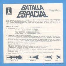 Disfruta de más juegos usando nuestro paginador. Instrucciones Batalla Espacial Juego Magnetico Buy Old Board Games At Todocoleccion 48925134