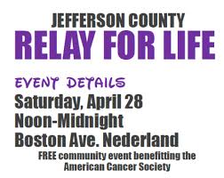 Relay for life takes place outdoor over the course of one night to raise funds for the various regional cancer councils. Jefferson County Relay For Life Nederland Chamber Of Commerce