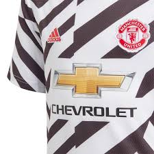 The kit, which also comprises white shorts, and black socks that. Jersey Adidas Manchester United Fc 2020 2021 Third White Black Futbol Emotion